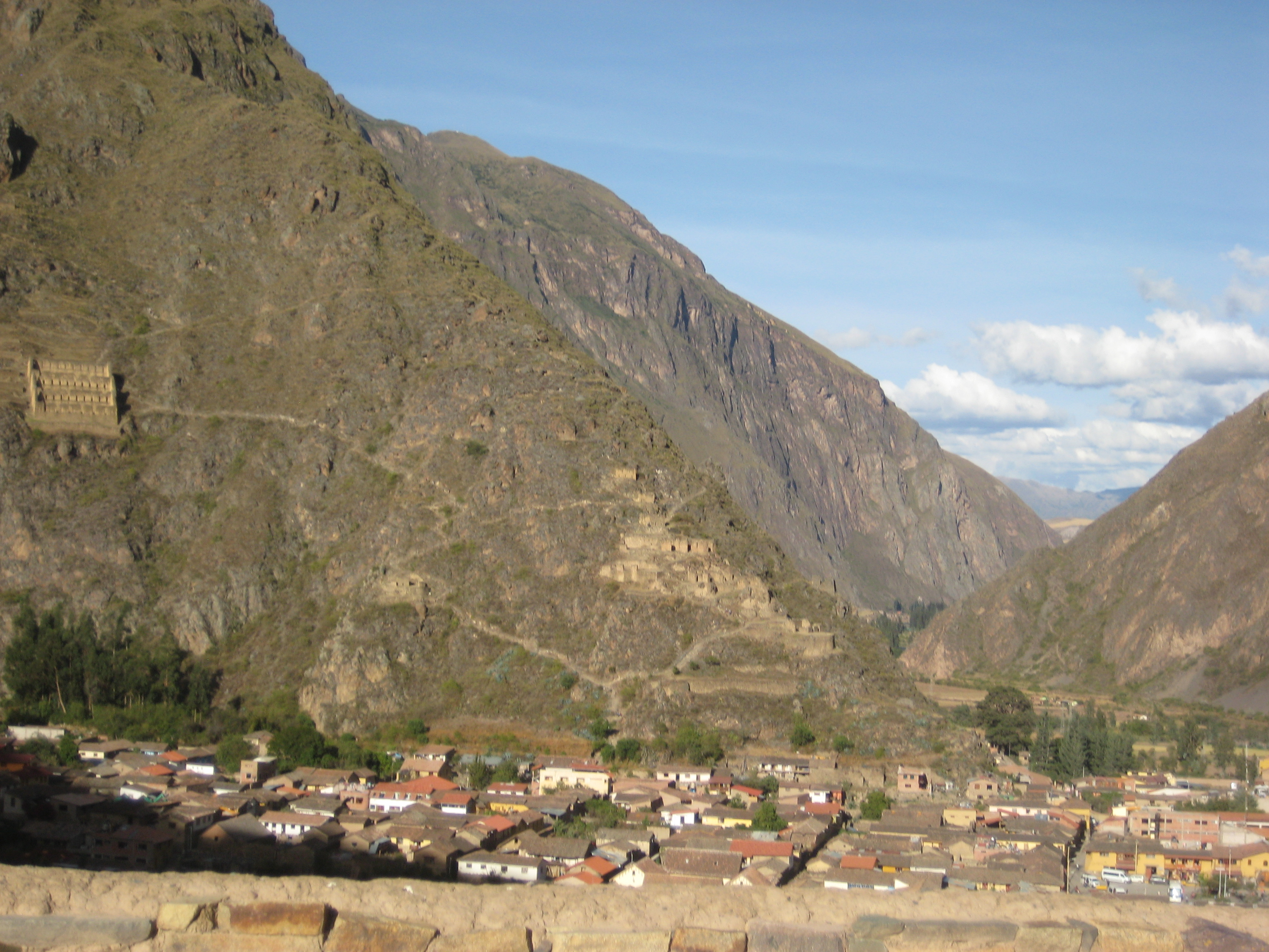 View from the top of Ollaytantambo